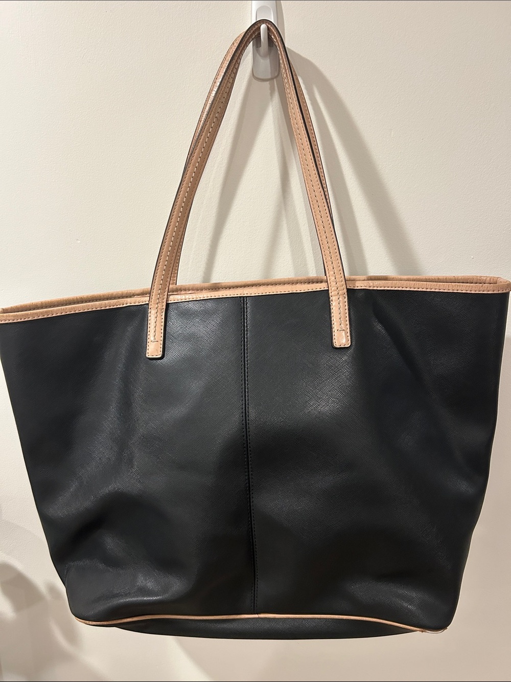 Coach Black City Tote with Beige Trim F24341 - Picture 5 of 9